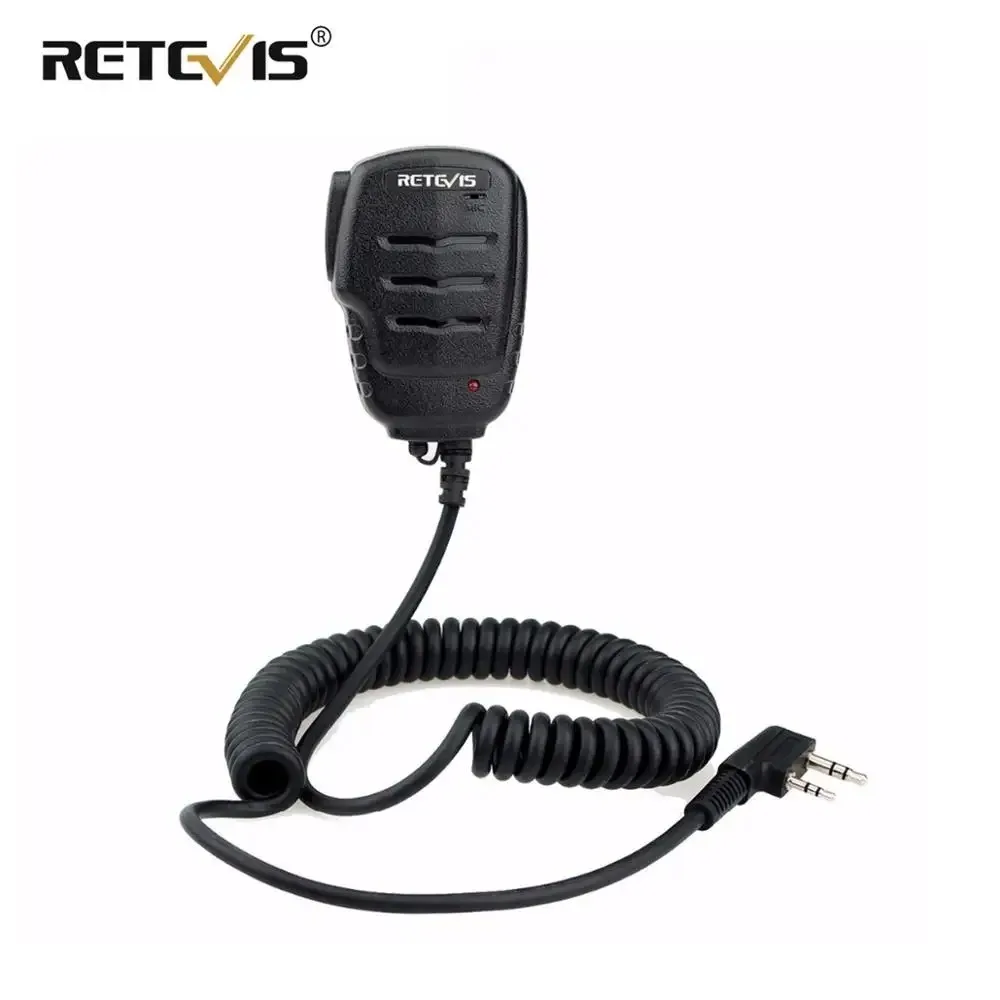 Retevis RS-111 Walkie Talkie Mikrofon Lautsprecher PTT Mic mit 3,5 mm Ohrhöreranschluss für Kenwood für Baofeng UV 5R UV 82 RT622 RT24 Image