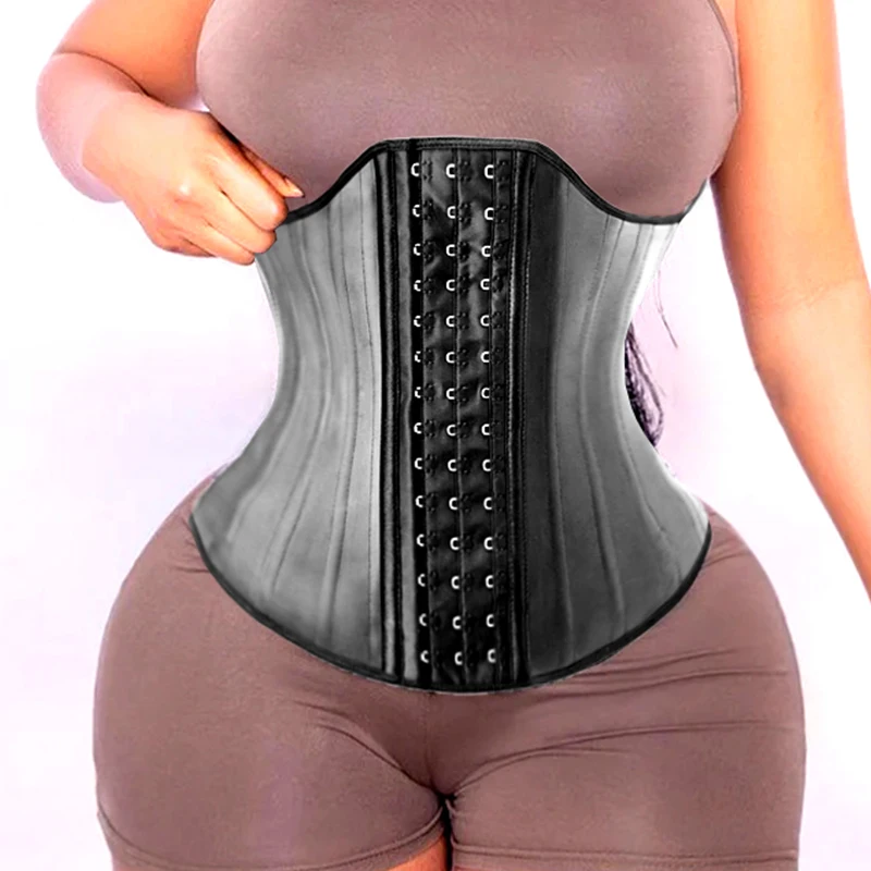AfruliA Brust unterstützt Korsett Bustier Latex Gummi Taille Trainer Hohe Kompression Shapewear Fajas Colombianas Gürtel Body Shaper Image