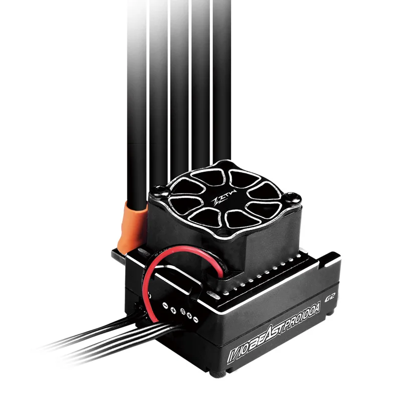 ZTW Beast PRO G2 100A ESC Mini Turbo 2-3S für 1/10 RC Rennwagen On-Road Drift