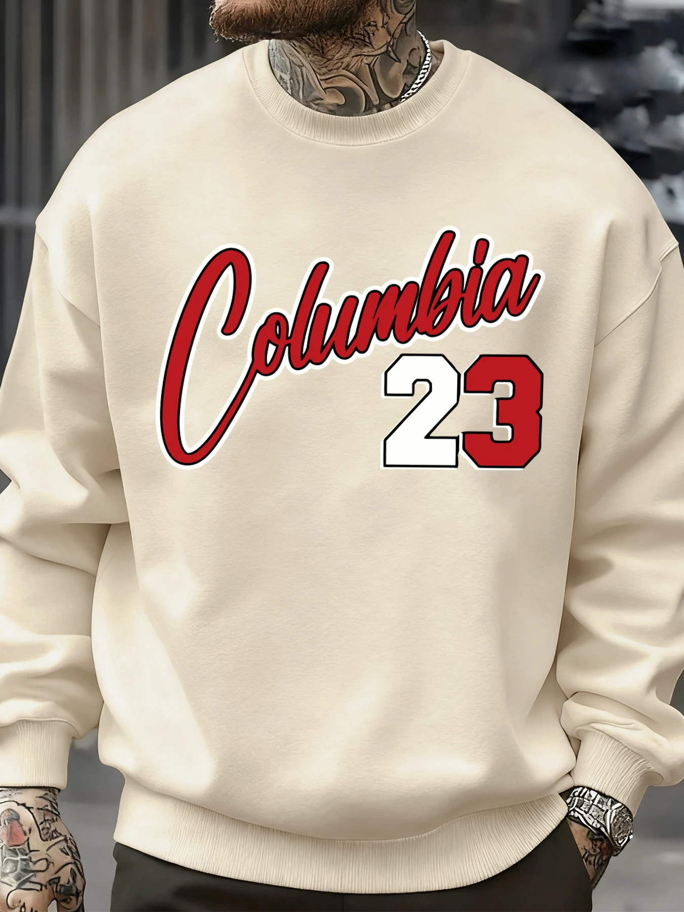Califirnia Letter Number 23 Logo Printed Men Pullover Autumn Crewneck Sweatshirt Hip Hop Fashions Clothing Fleece Sportswear