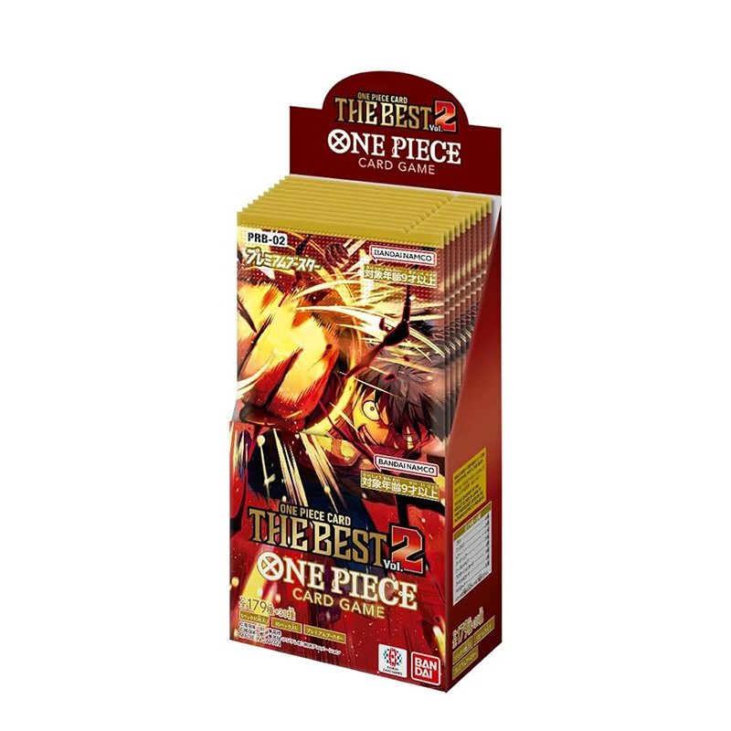 BANDAI ONE Piece Kartenspiel, die beste Band 2 PRB-02 Booster Box 2025, japanische Ausgabe, 10 Packungen Image
