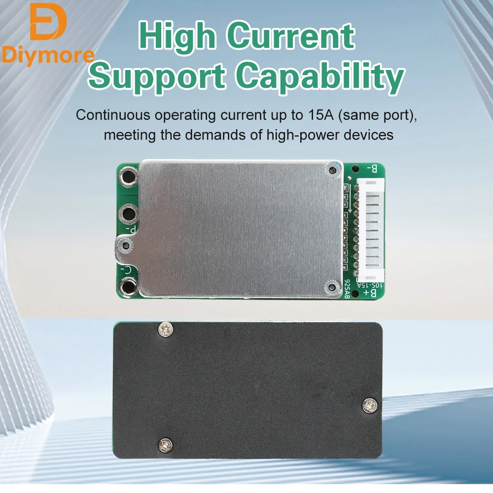 10S 36V 15A 18650 Lithium-Batterie Ladung Kurzschluss Schutz Bord BMS Einzigen steckdose/Dual outlet Für power Geräte Image