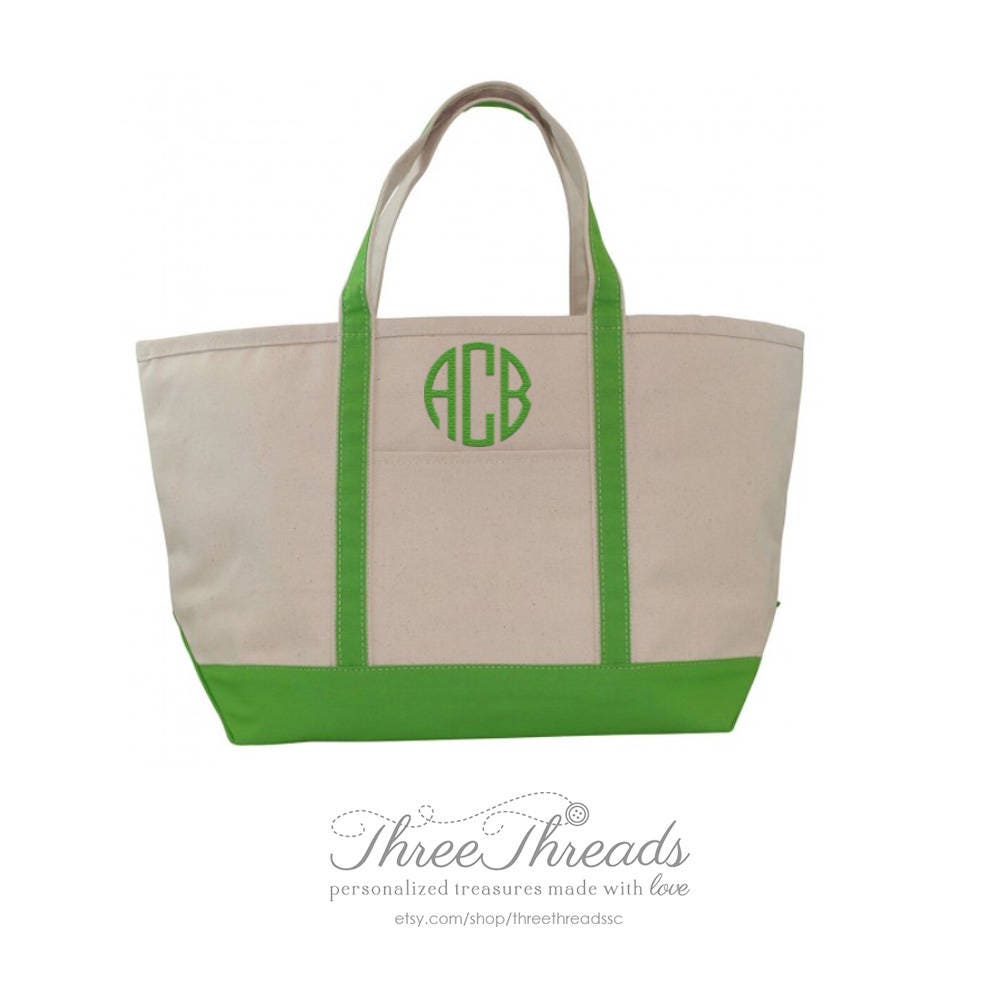 Borsa tote media in tela con monogramma, borsa da spiaggia, borsa tote per damigelle d'onore, borsa per damigelle d'onore, regalo da donna, borsa tote