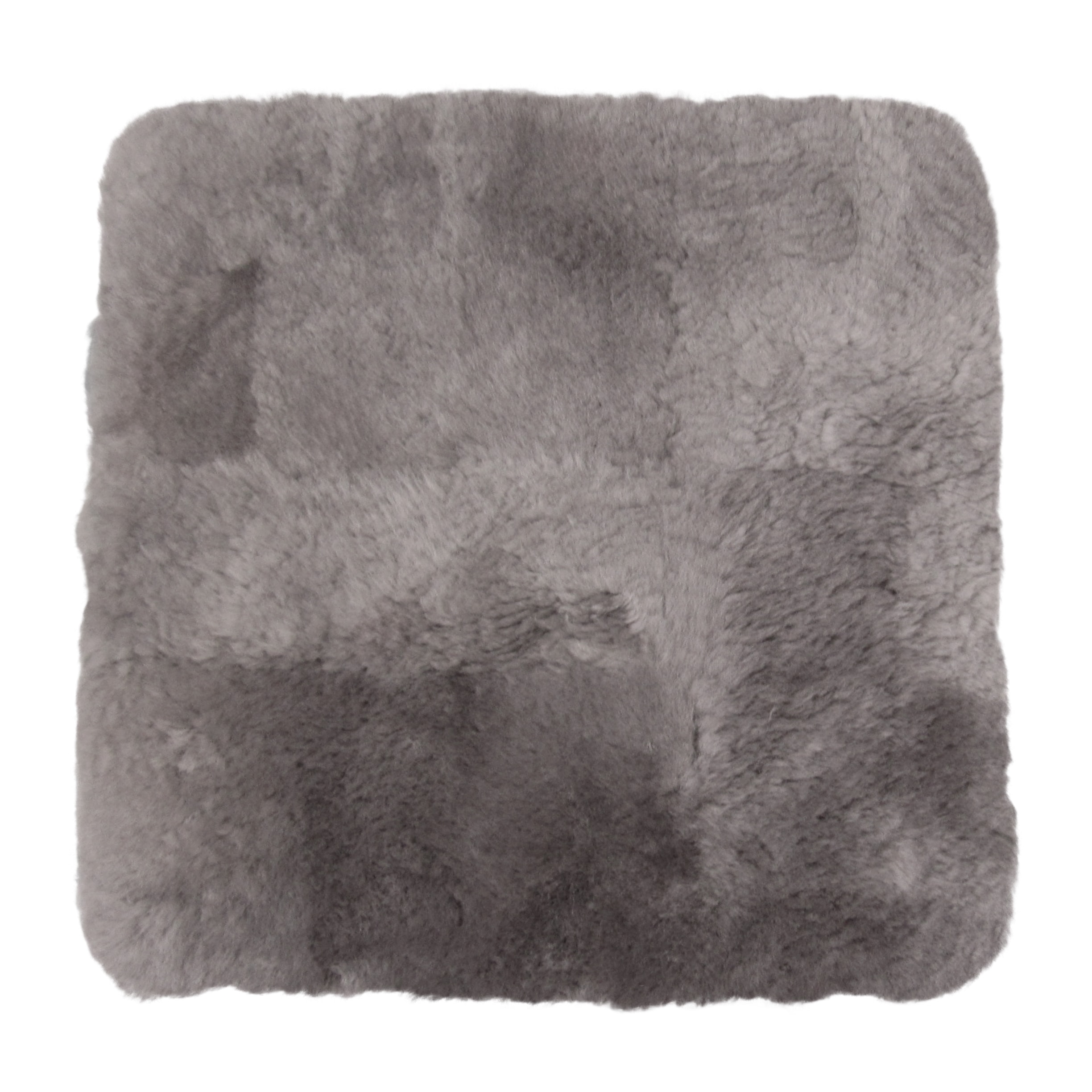 Sitzauflage HEITMANN FELLE "Lammfell Patchwork", silberfarben, natur, B:35cm, Polyester, Polsterauflagen, Sitzauflage, eckig, 35x35 cm, echtes Lammfell