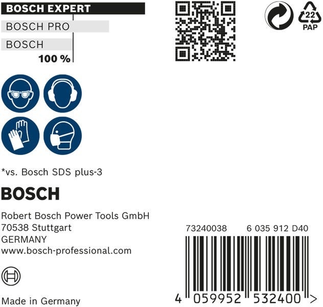 Bosch Power Tools EXPERT SDS plus-7X 2608900167 Image