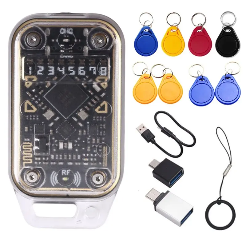 【FAST-SALE】Chameleon Ultra NFC Duplicator + 8XUID Schlüsselanhänger RFID Smart Chip Reader Emulator 125K 13,56 MHz Kartendekodieren Chameleon V2 Image