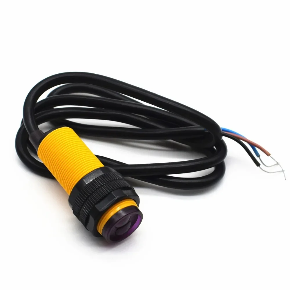 E18-D80NK Infrarot-Lichtschranke zur Hindernisvermeidung, 3–80 cm, einstellbare Reichweite, störungsfrei, für Smart Car Robot Image