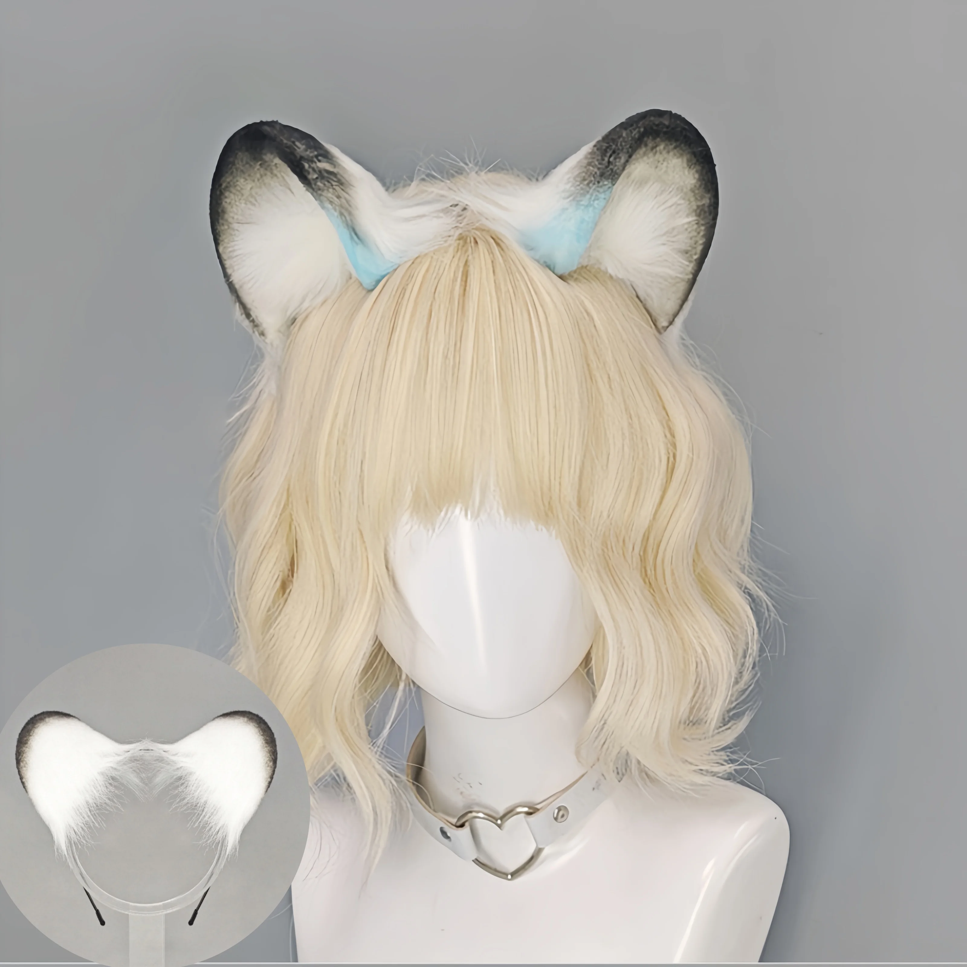 Neue Heiße Spiel Faux Pelz Leopard Ohr Stirnband Handgemachte Plüsch Kawaii Haar Hoop Lolita Katze Mädchen Kc Ausstellung Katze Ohren Cosplay Prop Image