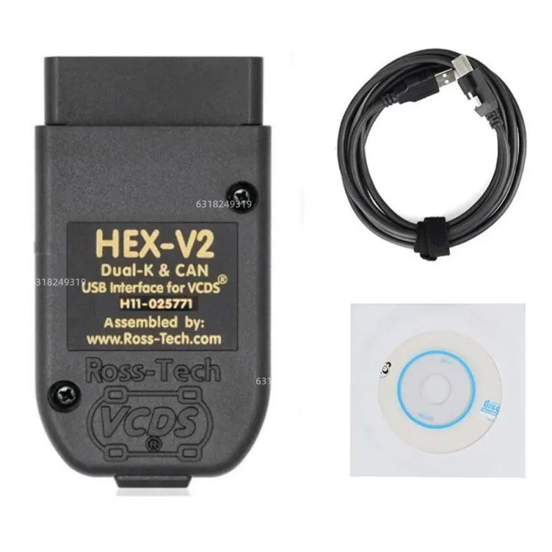 2026 Neueste VCDS 25,3 VAG Scanner Tool Kabel OBD2 Diagnose Mehrsprachige HEX V2 Wesheu VCDS VAG COM Für Audi SKODA VW Auto Image