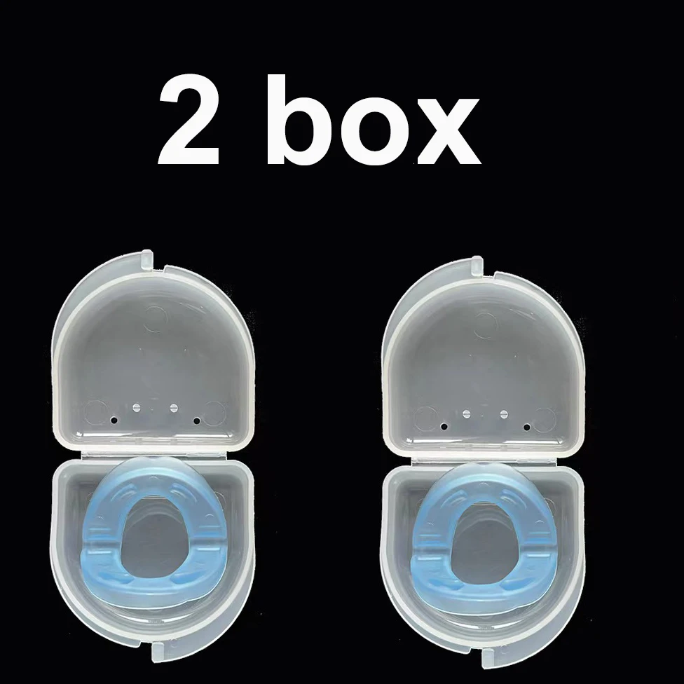 2 teile/schachtel anti schnarchen kit Schleifen Mundstück anti schnarchen mouith schutz Benutzerdefinierte Formung & Einstellbare einstellung mit lagerung fall Image