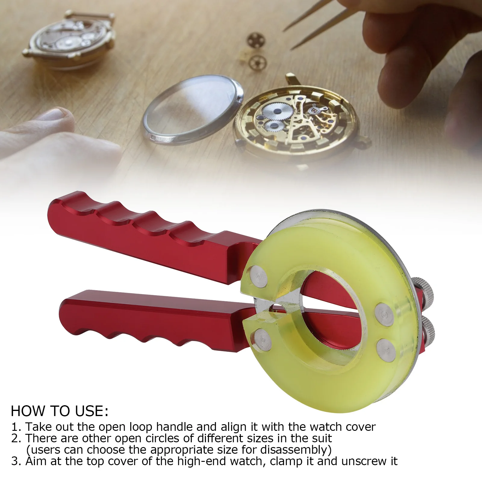 Uhr Zubehör Uhr Lünette Opener Entfernung Werkzeuge Uhr Glas Ändern Uhrmacher Reparatur Kit Uhr Glas Ändern Werkzeug