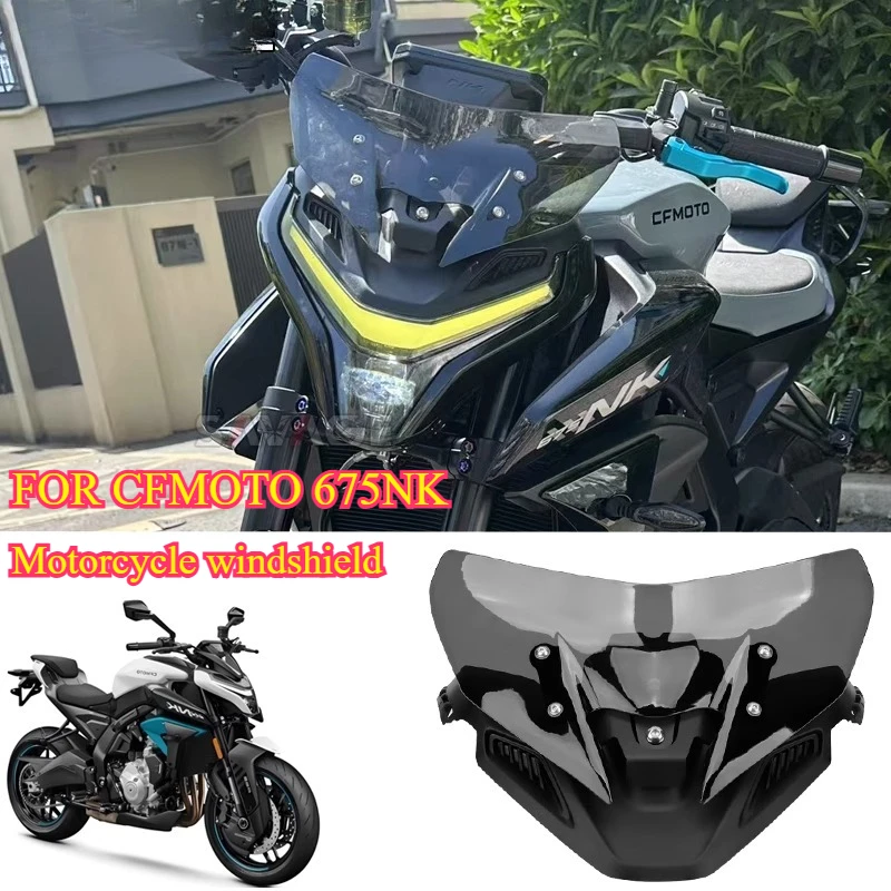 PER CFMOTO 675NK 675 NK Parabrezza anteriore modificato visiera carenatura parabrezza moto, accessori parabrezza anteriore da competizione