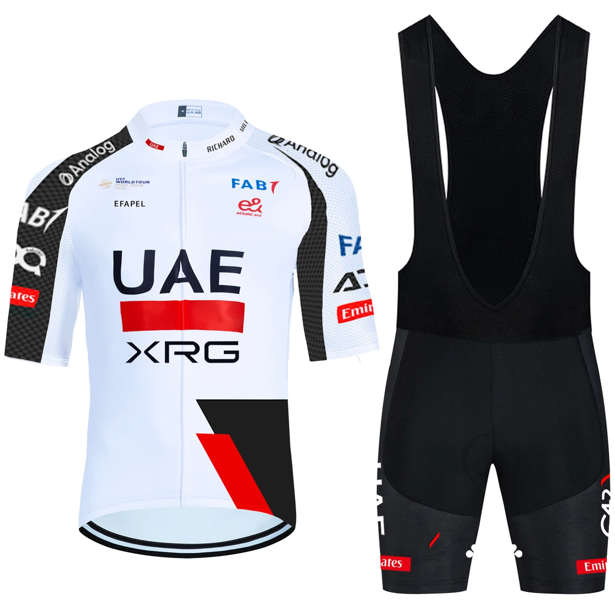 2026 neue WEIßE Radfahren Jersey UAE Team Bike Jersey Shorts 10 Farbe Männer Frauen Schnell trocknend Ropa Ciclismo Pro Fahrrad T-shirt Kleidung Image