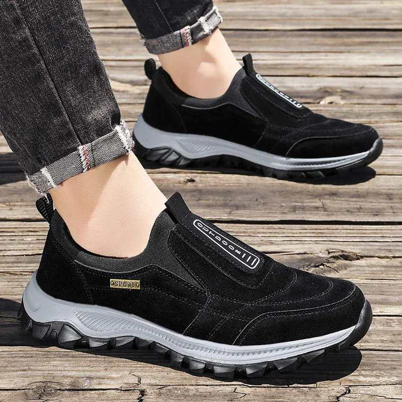 2023 neue Outdoor Wandern Camping Licht Laufen Jogging Casual Sport männer Schuhe Non-slip Loafers Wandern Schuhe Große größe 39-49 Image