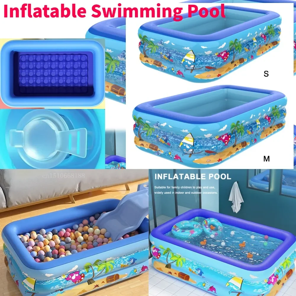 110-120CM piscine gonflable intérieure extérieure PVC piscine dessin animé épaississement piscine pour enfant en bas âge piscine pour enfants
