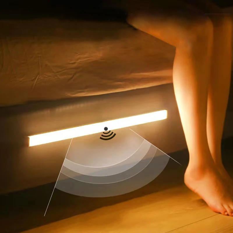 Runtowo LED-Bewegungsmelder-Licht, kabellos, wiederaufladbares Licht für Schlafzimmer, Küche, Kleiderschrank, Treppenhaus, Wandmontage-Sensorlampe