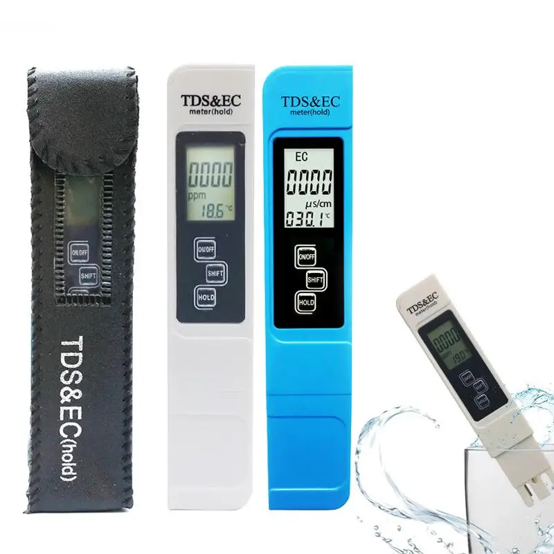 1PC Temperatur 3in1 Wasser Tester Led-anzeige Wasser Qualität Monitor Test Stift für Trinkwasser Dünger Konzentration Image