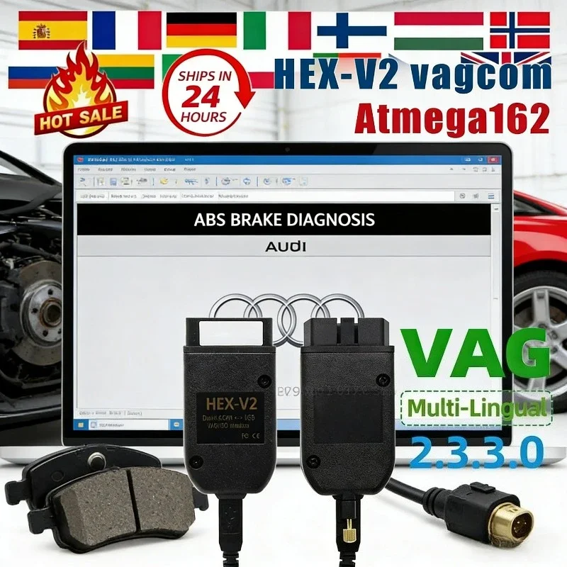 VCDS VAGCOM-Schnittstelle VCDSCAN HEX V2 Update 23.3.3 FÜR AUDI Seat VW Skoda Mehrsprachige Autodiagnosetools Image