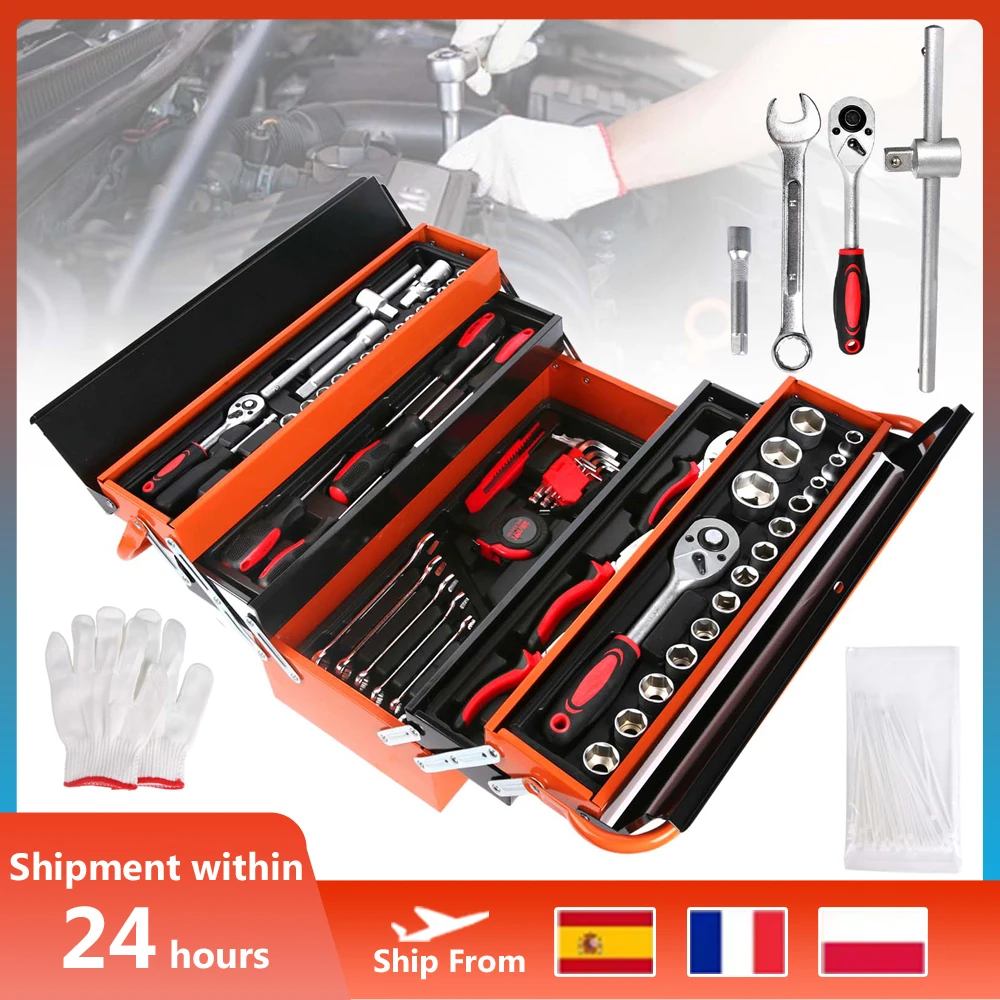 69 pièces ensemble d'outils ménagers matériel boîte à outils électricien ensemble de matériel outils de réparation de voiture outils de travail du bois ensemble combiné