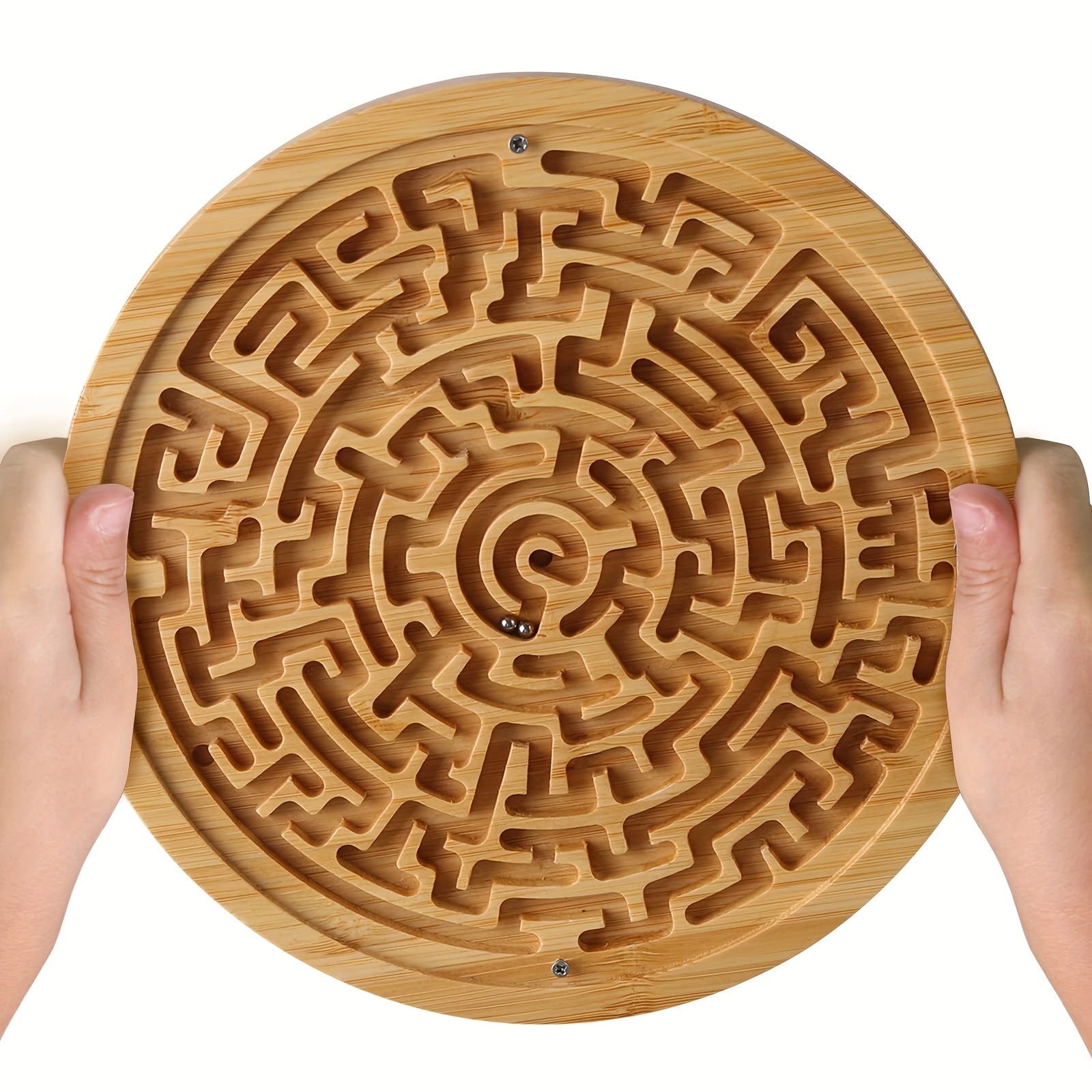 Dual Sided Bamboo Board Balance Maze Game Large Wooden Brain Teaser Puzzle For Seniors Family Memory Training Gift Dual Sided Bamboo Board Balance Maze Game Large Wooden Brain Teaser Puzzle For Seniors Family Memory Training Gift