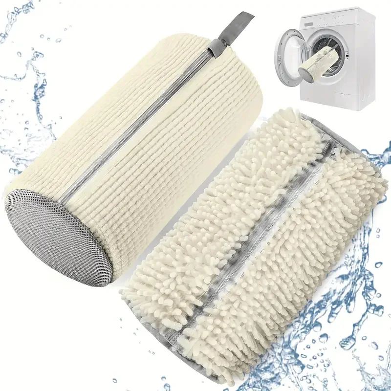 Reusable Shoe Washing Machine Laundry Bag blue