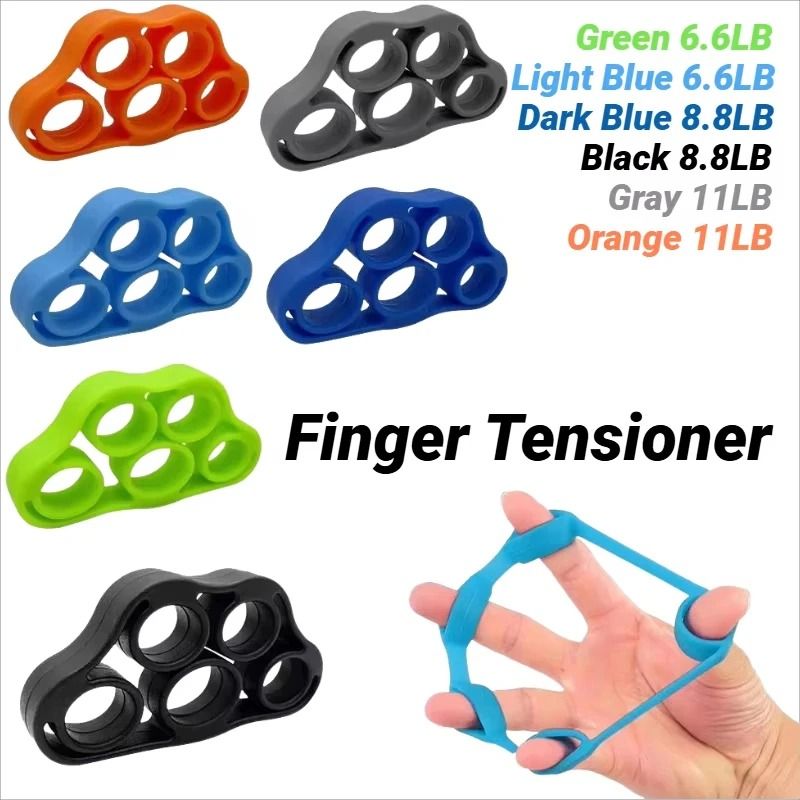 Silicone Five Finger Hand Exerciser black 8.8lb