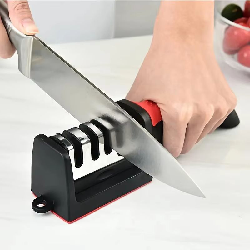 4 Stage Multifunctional Knife Sharpener Portable Kitchen And Outdoor Sharpening Tool 4 Stage Multifunctional Knife Sharpener Portable Kitchen And Outdoor Sharpening Tool