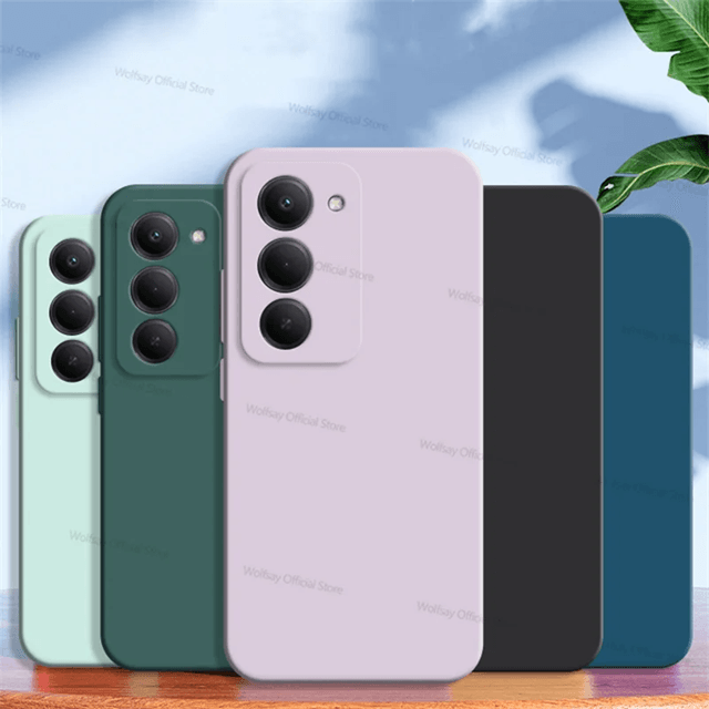 Luxury Liquid Silicone Shockproof Case For Xiaomi Redmi 15 Soft TPU Protective Cover redmi 15 169mm black Green