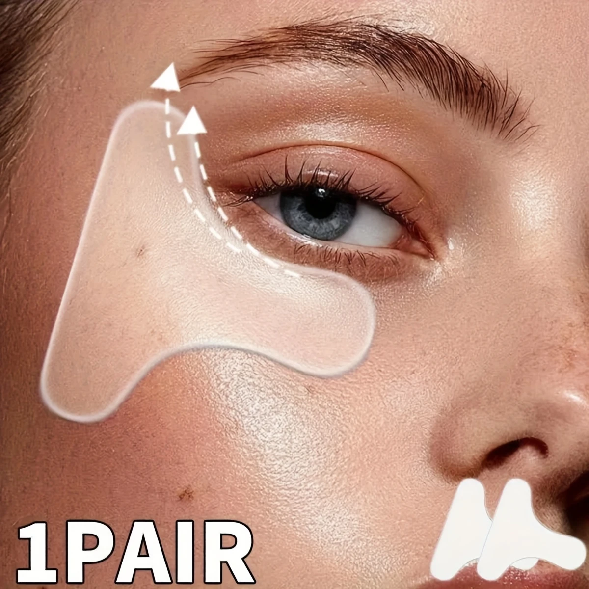 T shaped Silicone Eye Patch, Facial Beauty Tool, Portable Skincare Patch To Remove Lines Overnight T shaped Silicone Eye Patch, Facial Beauty Tool, Portable Skincare Patch To Remove Lines Overnight