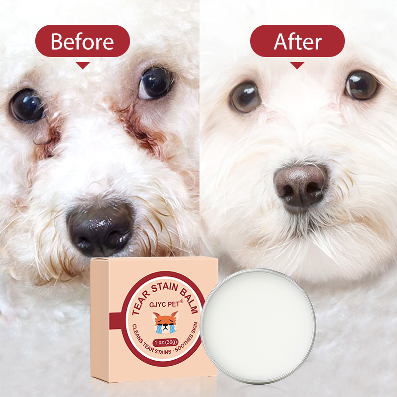 Natural Tear Stain Care, Remover Balm For Dogs And Cats, Gentle Eye Care Cream, Soothing Skin Pet Lacrimal Cleaning Natural Tear Stain Care, Remover Balm For Dogs And Cats, Gentle Eye Care Cream, Soothing Skin Pet Lacrimal Cleaning