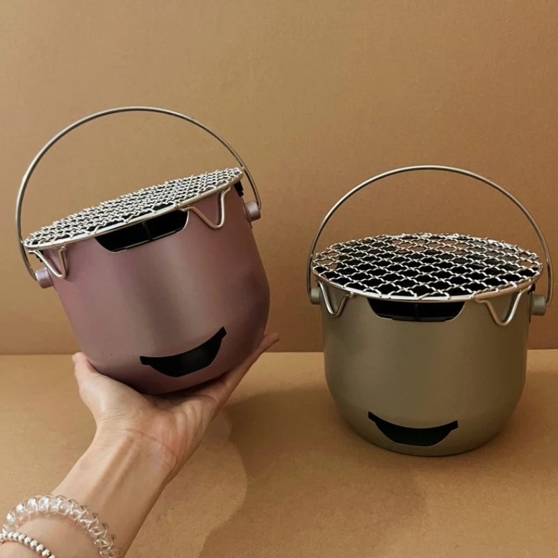 Mini Kleine Carbon Herd Im Freien Tragbare Haushalts Grill Edelstahl Herd Zu Kochen Tee Koreanische Grill Herd Image