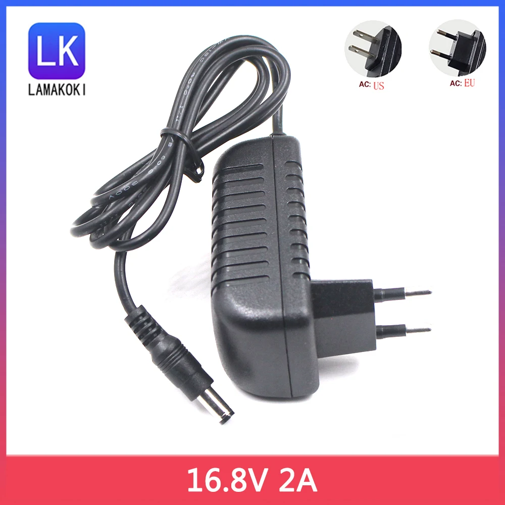 16,8 V 2 A 2000 mA Adapter Netzteil 16,8 V Batterieladegerät DC 5,5 * 2,1 mm für 18650 Li-Ionen-Lithium-Batterie Image