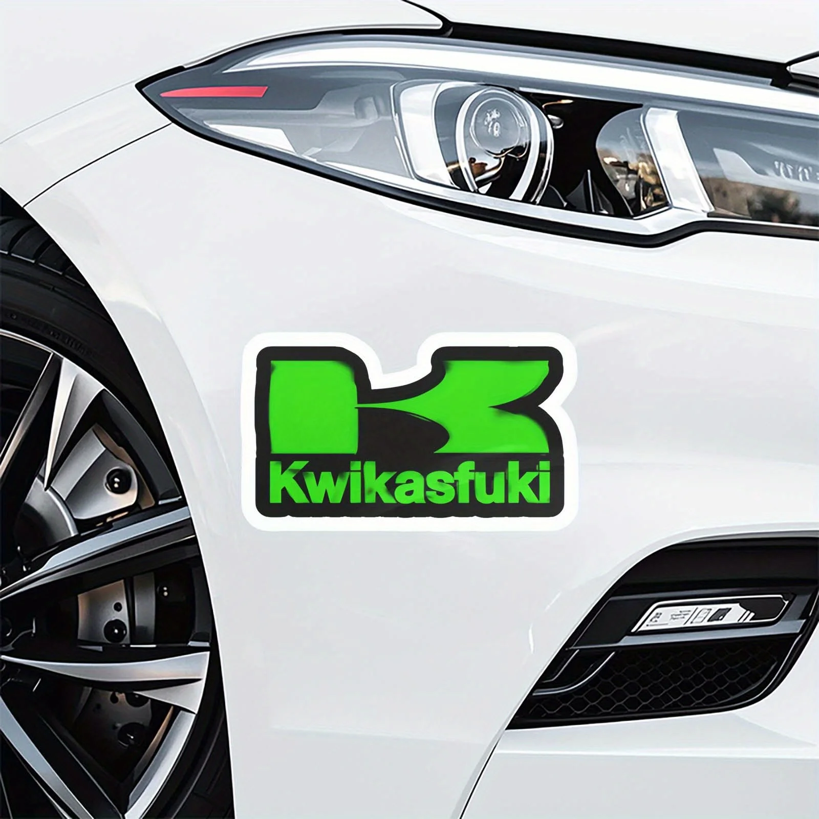 1 x cooler Kwikasfuki-Emblem-Aufkleber, ideal für Handyhüllen, Notebook-Hüllen, Fahrradrahmen für Enthusiasten Image