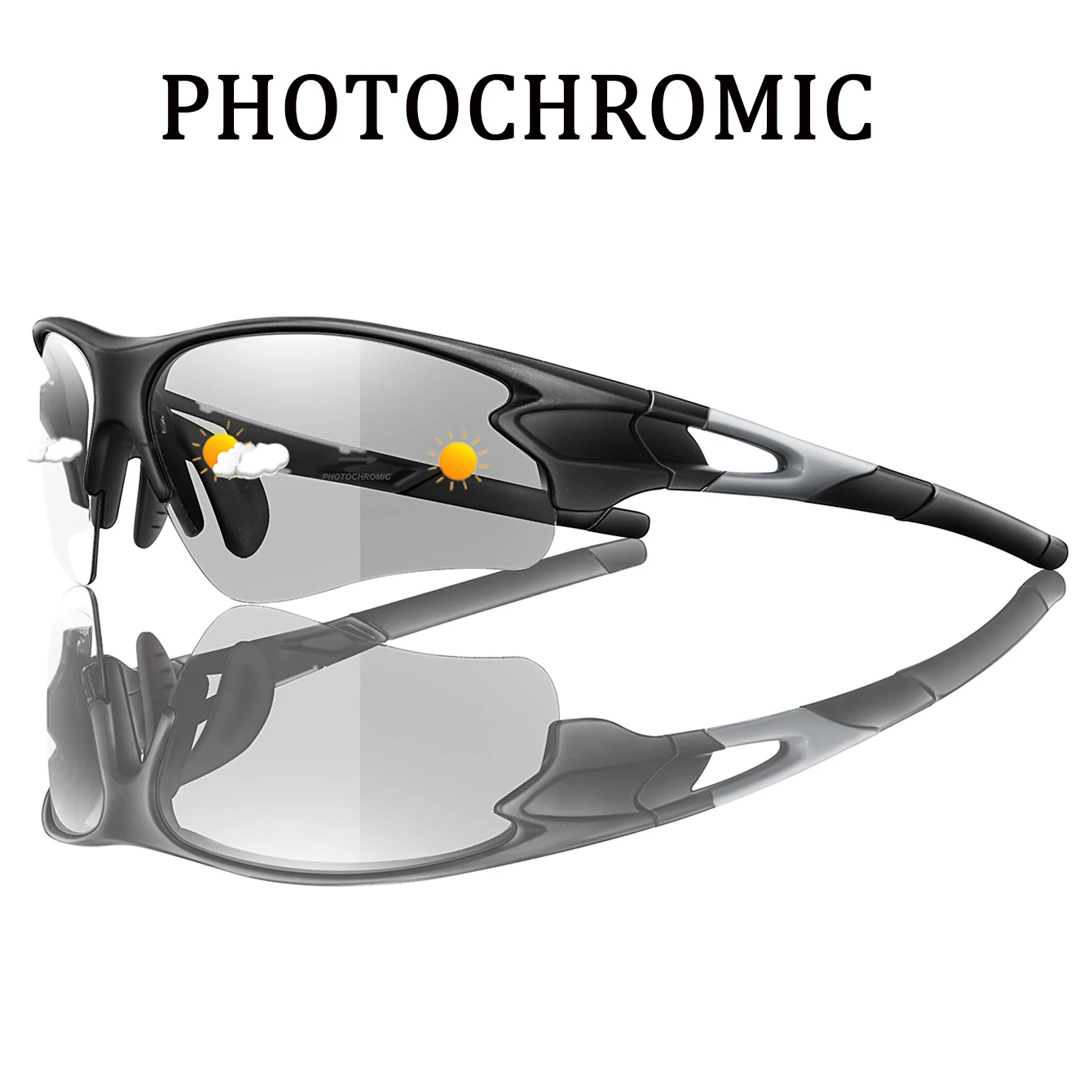 Outdoor Sport Mode Angeln Photochrome Sonnenbrille Frauen Männer Radfahren Laufen Fahren Brillen Frauen Mode Brille Image