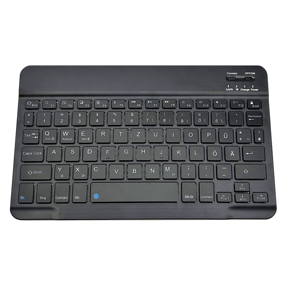 Lobwerk Bluetooth Tastatur Keyboard kabellos USB für ALLE iOS Windows Android Tablets Image