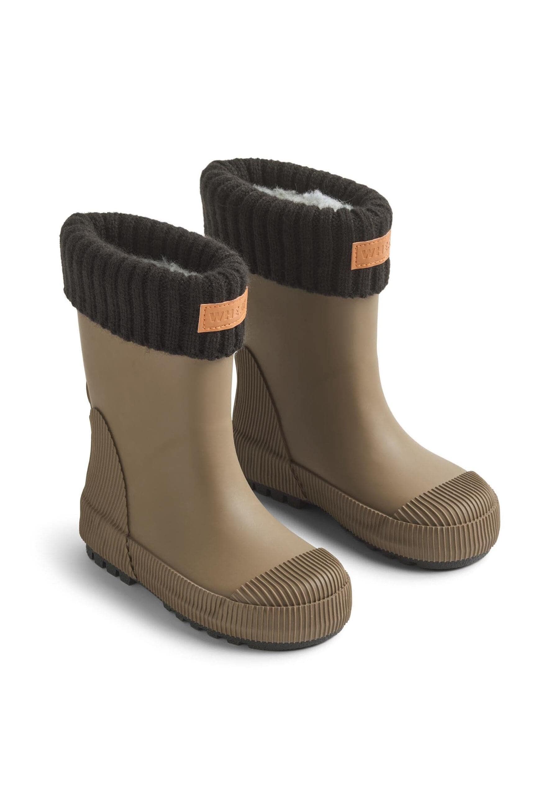 Stiefel WHEAT "WHEAT Rubber Boot Thermo Wader", Damen, Gr. 28, dry wood, unifarben, Schuhe Stiefel