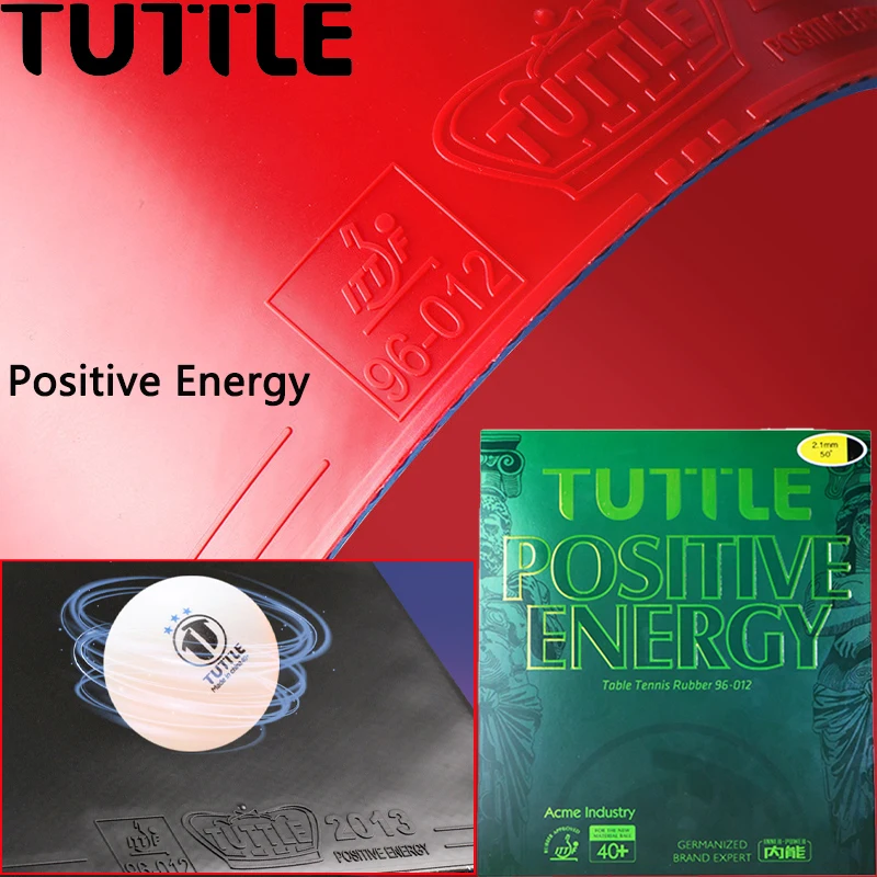 Tischtennis-Gummiplatte mit positiver Energie, TUTTLE-Pickel aus hochelastischem Schwamm, ITTF-Standard, Ping-Pong-Gummibogen, schneller Angriff Image