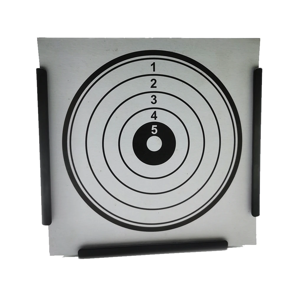 14 x 14 cm (5,5 x 5,5 Zoll) Trichterförmige Pelletfalle, Jagdziel, Luftgewehr, Pelletfalle mit 20 Papierzielen. Image