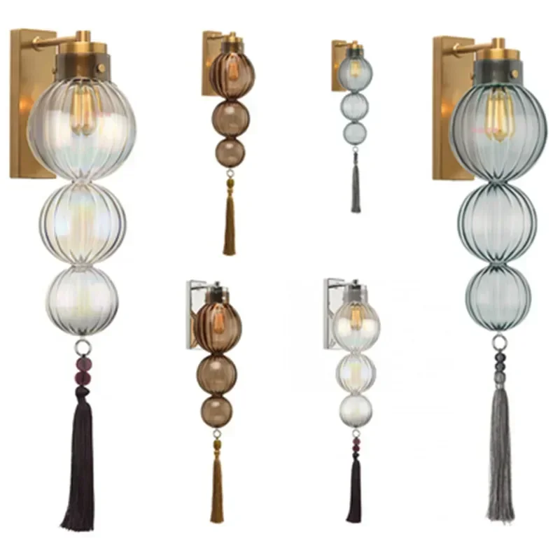 Moderne Nordic Glas Wand Lampe Alle Kupfer Kreative Kürbis Beleuchtung Modell Wohnzimmer Esszimmer Innen Beleuchtung Leuchten