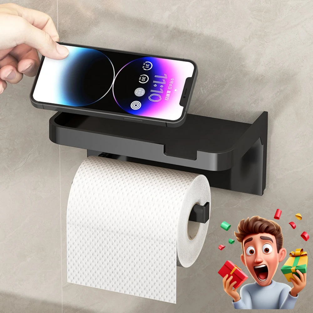 Étagère de salle de bain, organisateur de cuisine, distributeur de papier toilette, support d'accessoires, fixation pour rouleau, quincaillerie, amélioration de la maison