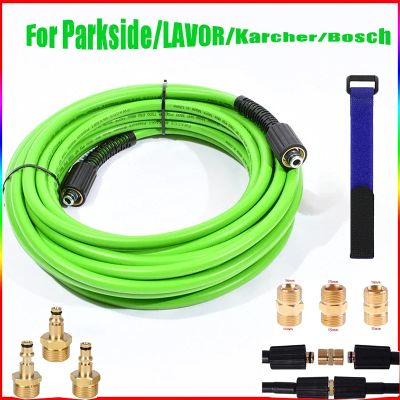 Hochdruckreiniger Schlauch Auto Waschen Schlauch Reinigung Schlauch Anschluss Konverter M22-14 & 15 Adapter Für Parkside/LAVOR/Karcher/Bosch Image