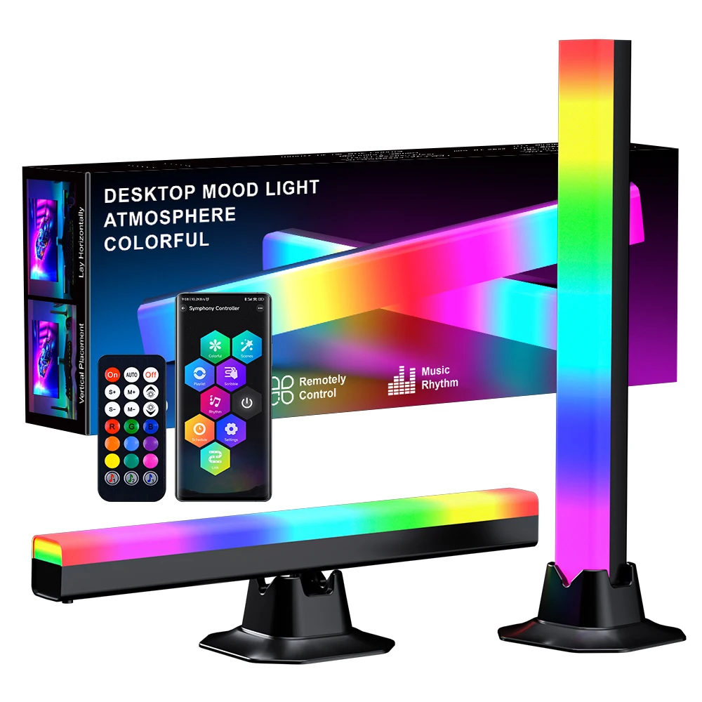 LED RGB Licht Bar Nachtlicht bunte Musik Smart Pickup Licht Spiel PC Desktop Schlafzimmer Desktop Nachtlicht Atmosphäre Lampe Licht