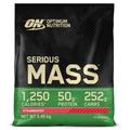 Optimum Nutrition Serious Mass hochkalorisches Proteinpulver für Masseaufbau mit 25 Vitaminen und Mineralien, Kreatin und Glutamin, Erdbeergeschmack, 16 Portionen, 5,45 kg