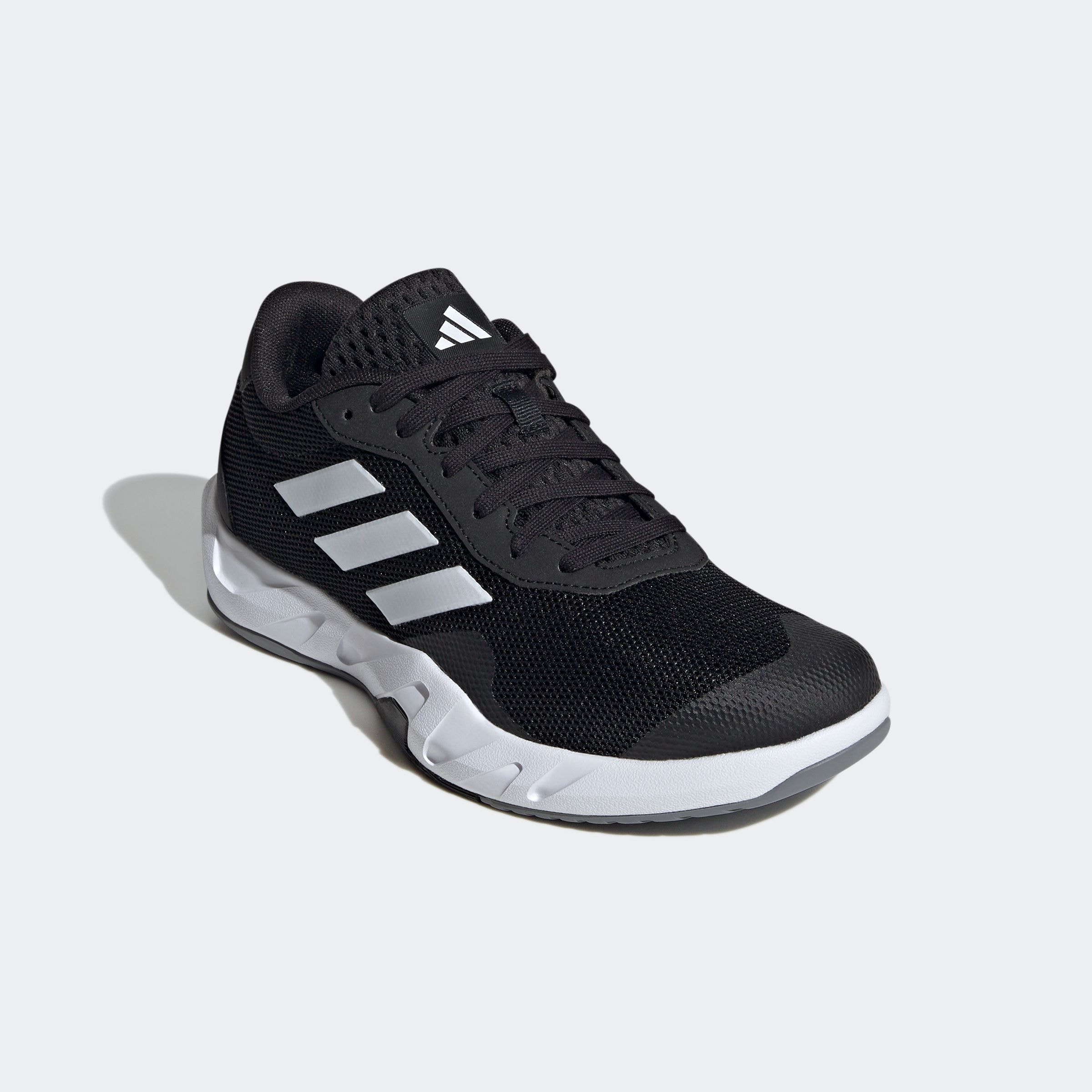 Trainingsschuh ADIDAS PERFORMANCE "AMPLIMOVE", Damen, Gr. 40,5, schwarz (core schwarz, cloud weiß, grau six), Synthetik, Textil, Schuhe