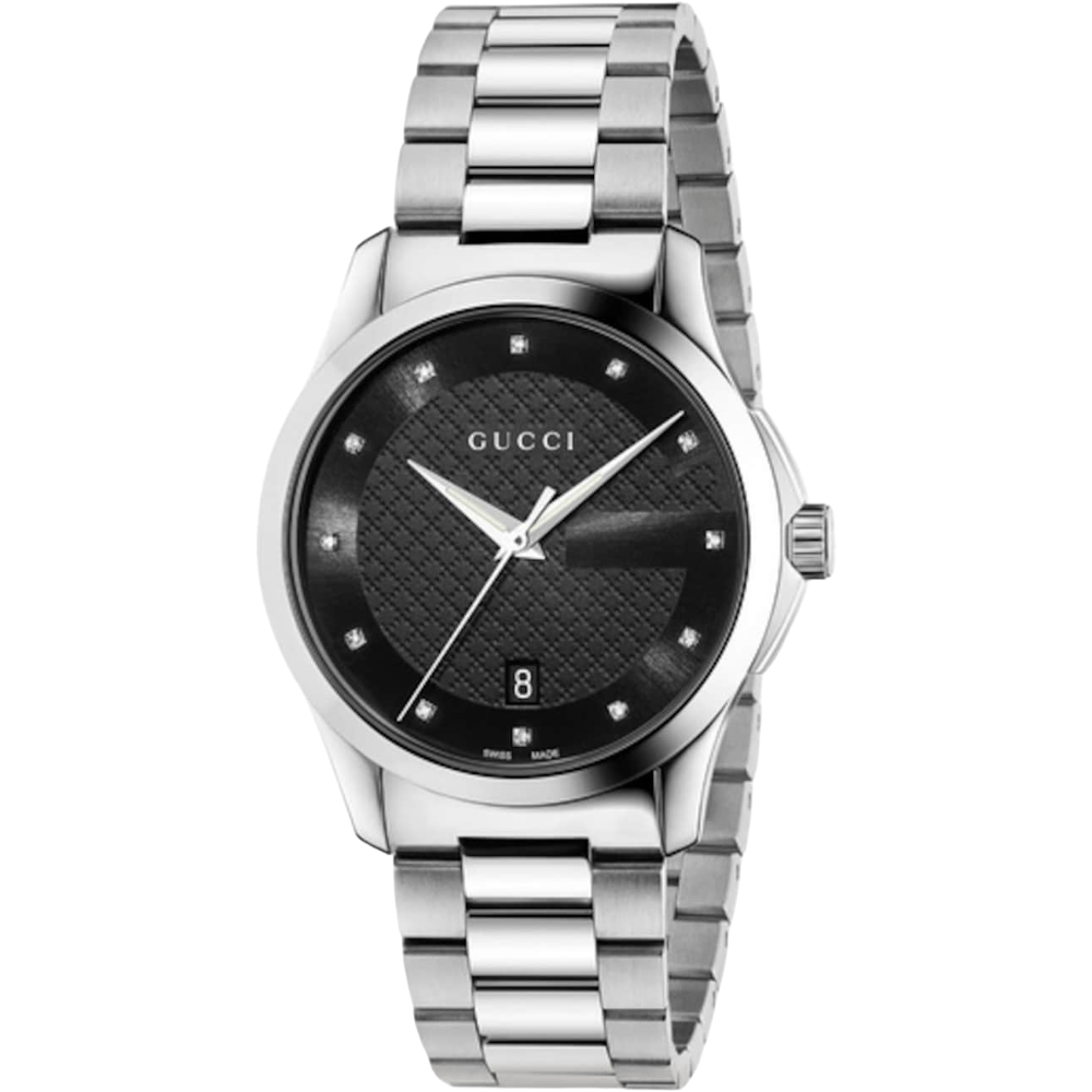 Gucci G-timeless YA126456 Unisex Watch With Diamond Dial - Silver Stainless Steel - One Size | Gucci Sale | Discount Designer Brands
