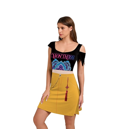 Popstar Kostüm Ausgefallene Kostüme Karnevalskostüm Virtuelles Idol for Damen Erwachsene Halloween Karneval Leistung Comic-Konzert Anime Expo Image