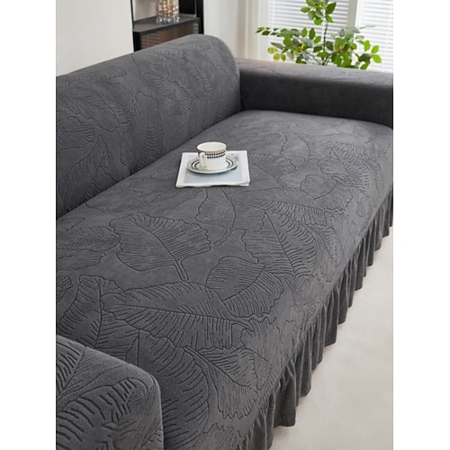 1 Stück Jacquard-Sofabezug im Rockstil, modischer, luxuriöser, dekorativer Sofaschutz, rutschfest, staubdicht, kratzfest, für Schlafzimmer, Wohnzimmer, Arbeitszimmer, alle Jahreszeiten Image