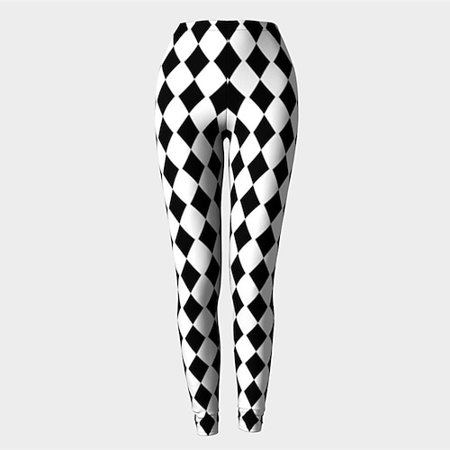 Karnevalskostüm Kölner Karneval 2026 Clown Narr 钻石纹 Karneval Hose Leggings Cosplay Erwachsene Damen Karneval Lässig Party Einfaches Karnevalskostüm Verkleiden Image
