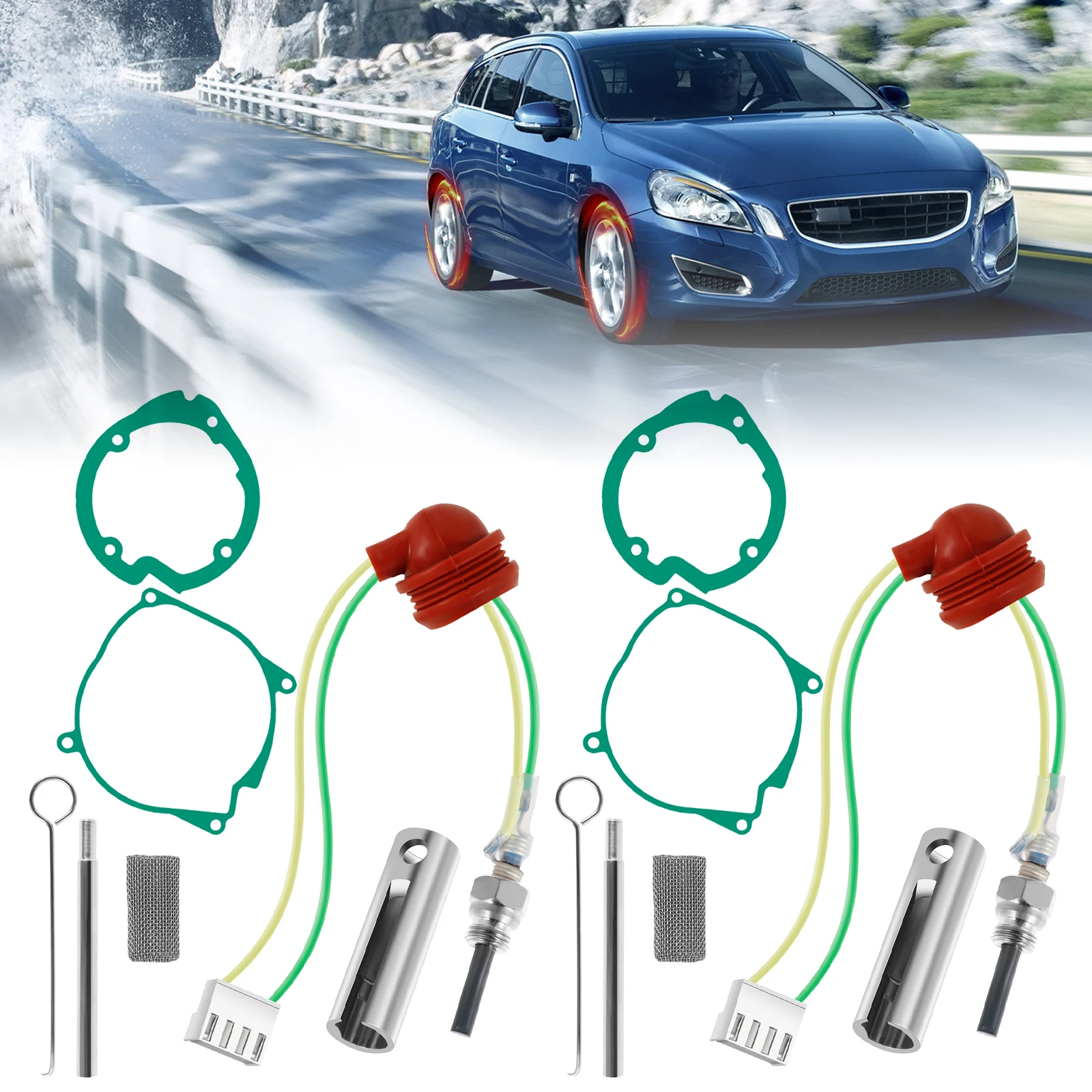 Glühkerzen-Reparatursatz, 12 V, 2 kW, 5 kW, 8 kW, Park-Diesel-Zündkerzen-Werkzeug mit Filter und Entfernung, Montagewerkzeuge, Keramik-Lufterhitzer Image