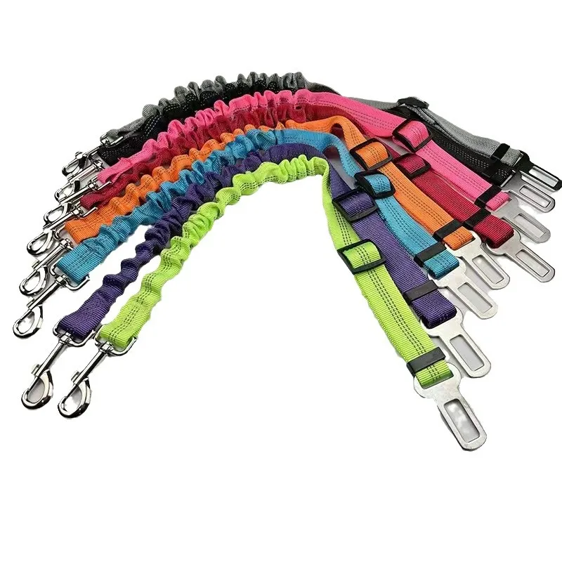 Hunde-Autositz, Nylon-Material, Sitzschnalle, verstellbare Länge, geeignet für jeden Haustier, Hunde-Traktionsseil, fortschrittlicher Hunde-Autositzgurt, Haustier Image